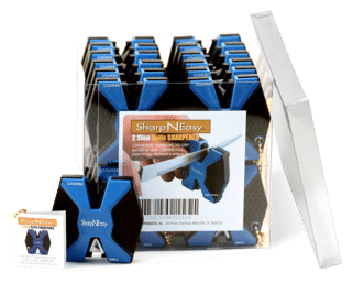 Accusharp Sharp N Easy 2-Step Ceramic Knife Sharpener in Blue come in a pack of 24